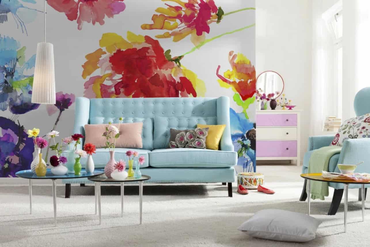 custom wallpapers for living room